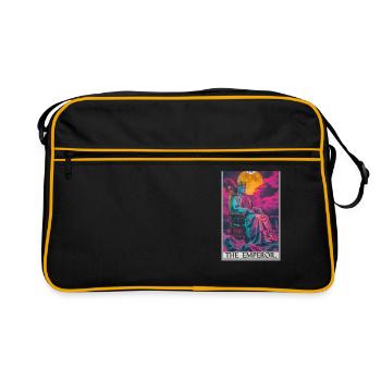 Carte de tarot L’Empereur Le Souverain - Sac Retro - noir/or - Devant