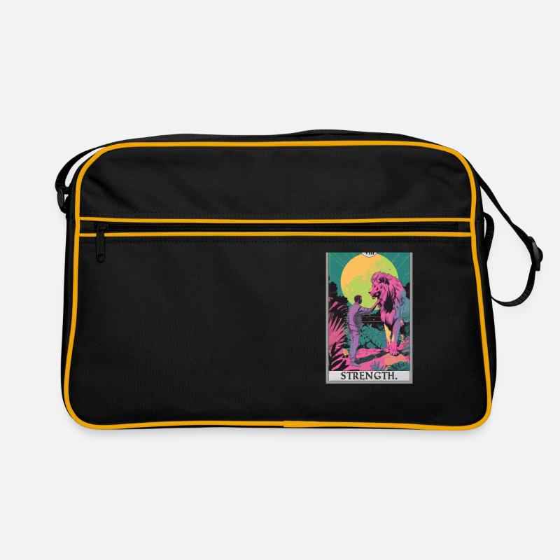 Carte de tarot, Puissance de force de la carte de tarot Sac Retro