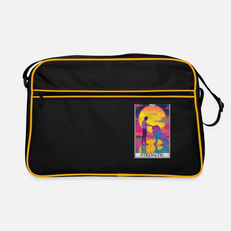 Carte de tarot, Puissance de force de la carte de tarot Sac Retro