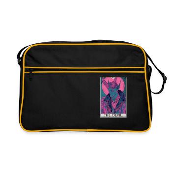 Cartes de tarot Carte de tarot Le diable Le diable - Sac Retro - noir/or - Devant