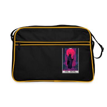 Cartes de tarot Carte de tarot Le diable Le diable - Sac Retro - noir/or - Devant