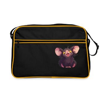 Aye-Aye Finger Animals Finger Animal - Sac Retro - noir/or - Devant
