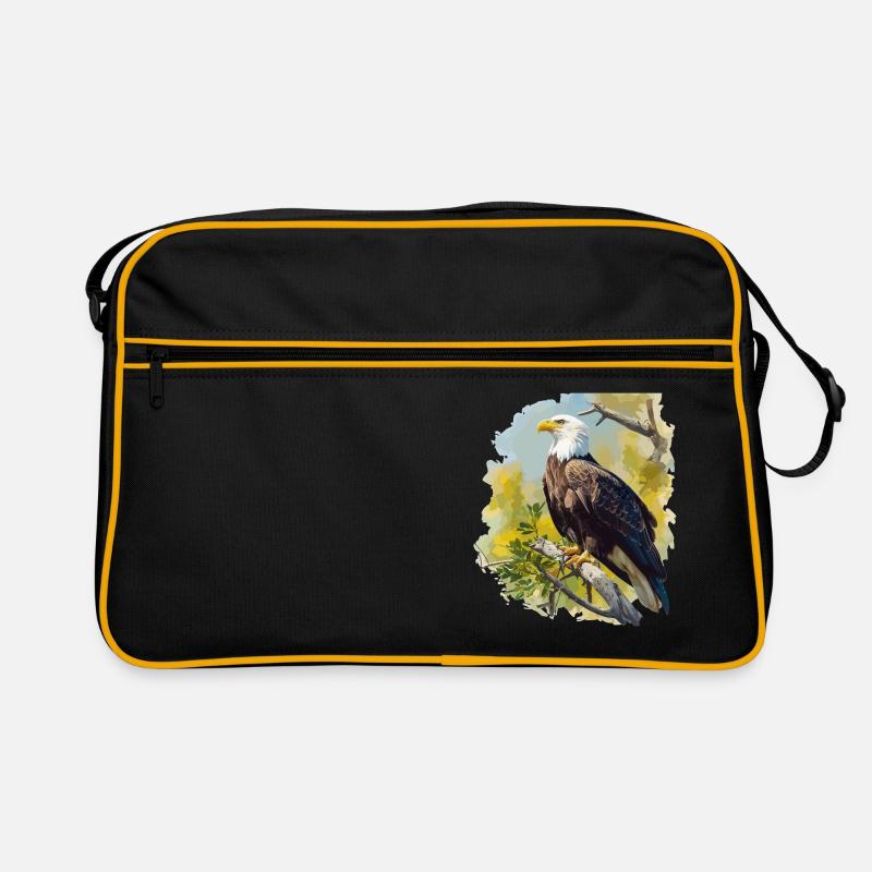 Bald Eagle Weißkopfseeadler Retro Bag