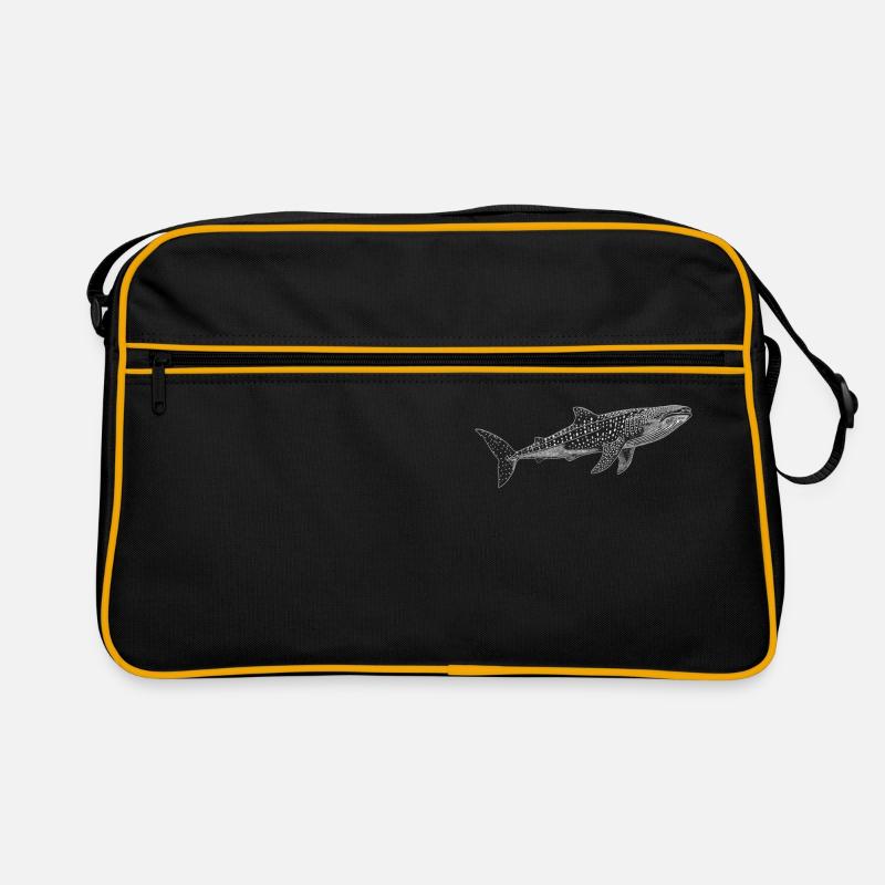requin-baleine Requin-baleine requin-baleine - Sac Retro - noir/or