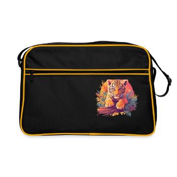 Tiger - Retro Bag - black/gold - Front