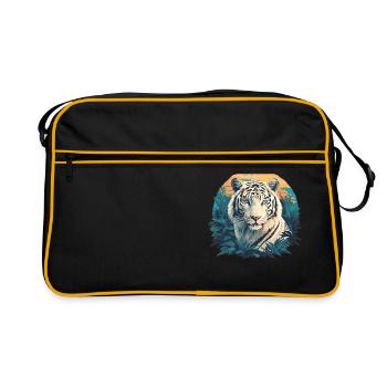 White Tiger Weiße Tiger Weißer Tiger - Retro Bag - black/gold - Front
