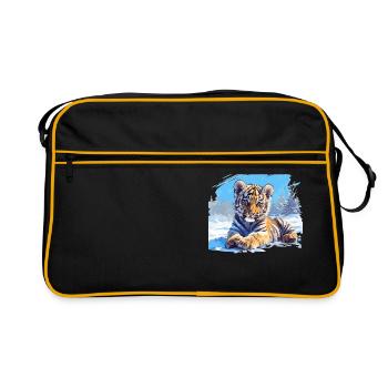 Siberian tigers Siberian tigers - Retro Bag - black/gold - Front