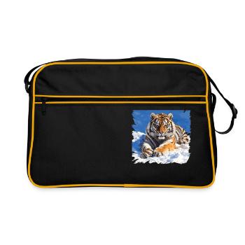 Siberian tigers Siberian tigers - Retro Bag - black/gold - Front