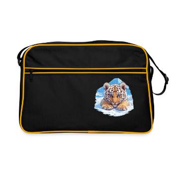 Siberian tigers Siberian tigers - Retro Bag - black/gold - Front