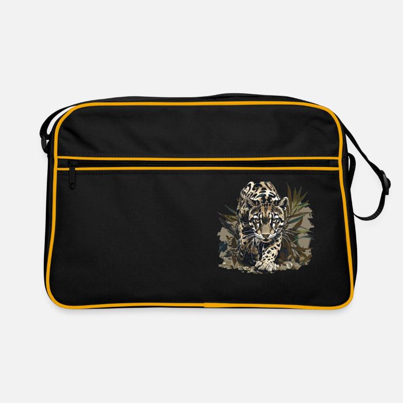 Clouded Leopard Nebelparder Retro Bag