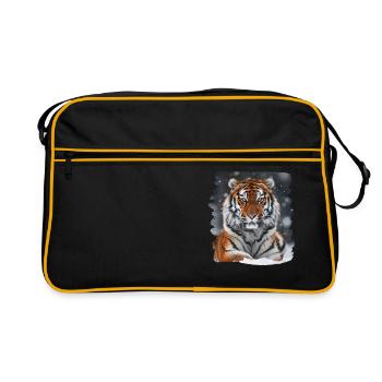 Siberian tigers Siberian tigers - Retro Bag - black/gold - Front