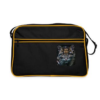 Nebelparder nébelpard néopard nébuleux - Sac Retro - noir/or - Devant