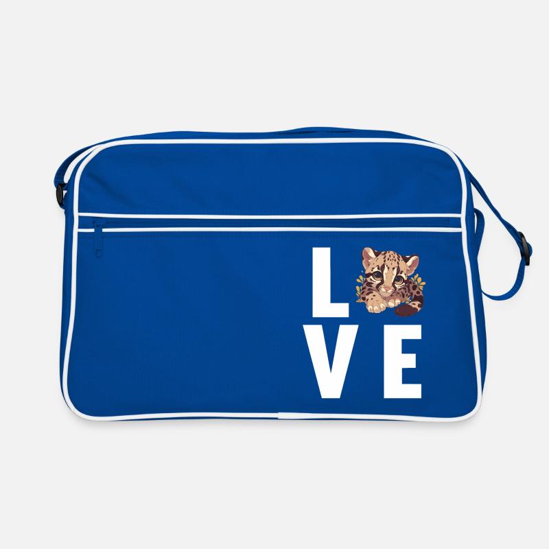 Clouded Leopard Nebelparder Retro Bag