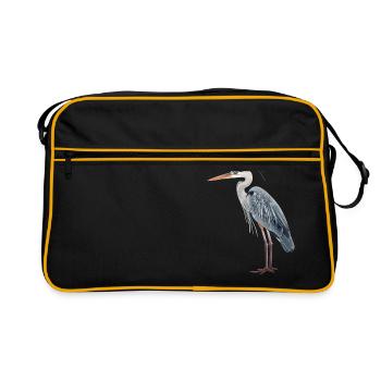 Héron Reiher - Sac Retro - noir/or - Devant
