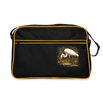 Héron Reiher - Sac Retro - noir/or - Devant