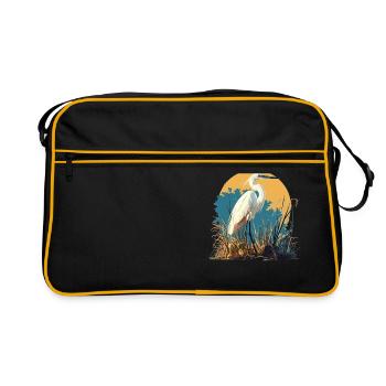 Héron Reiher - Sac Retro - noir/or - Devant