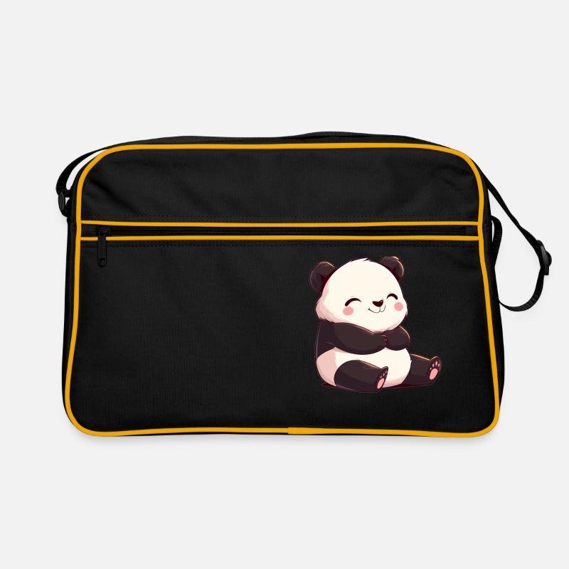 Panda géant Pandas Große Pandas Großer Panda Sac Retro