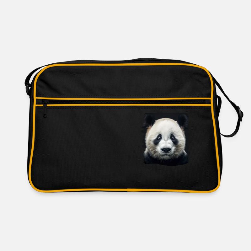 Panda géant Pandas Große Pandas Großer Panda Sac Retro