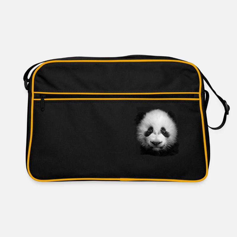 Panda géant Pandas Große Pandas Großer Panda Sac Retro