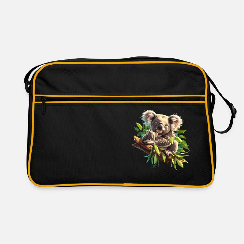 Koalas Koala - Sac Retro - noir/or