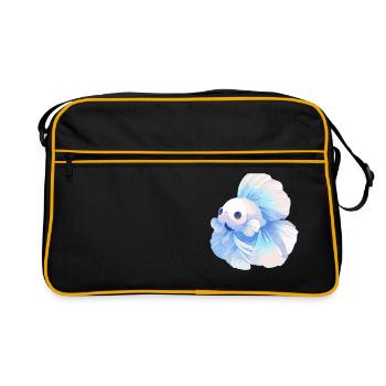 Bettas Betta Poisson Betta - Sac Retro - noir/or - Devant