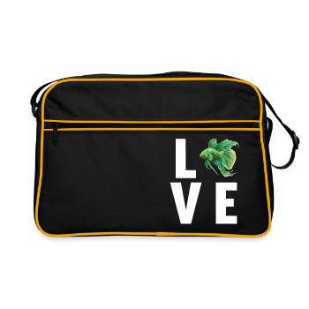 Bettas Betta Poisson Betta - Sac Retro - noir/or - Devant