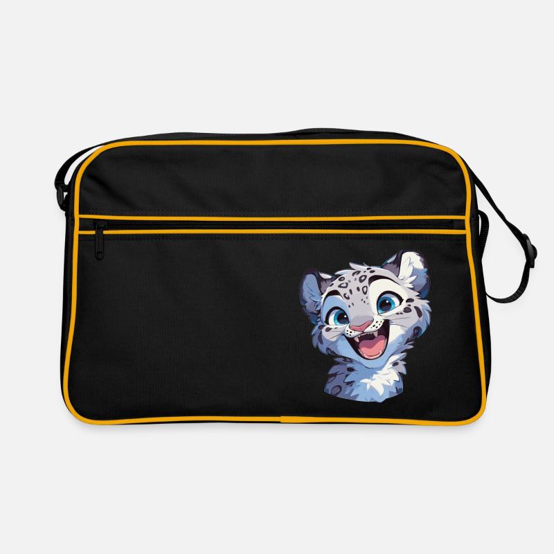 Snow Leopard Schneeleoparde Schneeleopard Retro Bag