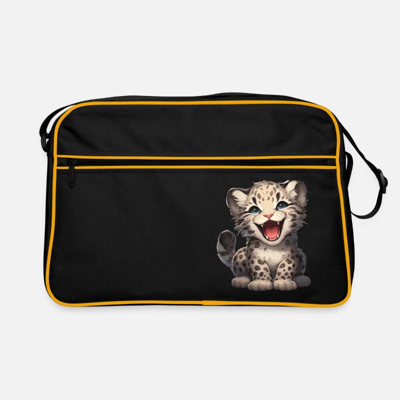 Clouded Leopard Nebelparder Retro Bag