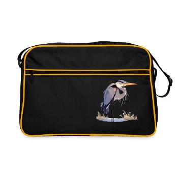 Héron Reiher - Sac Retro - noir/or - Devant