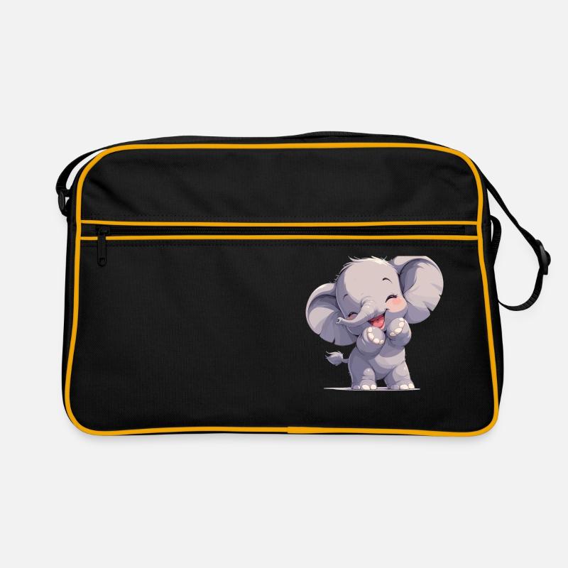 Elephant Elefanten Elefant Retro Tasche