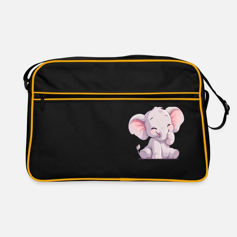 Elephant Elefanten Elefant Retro Tasche