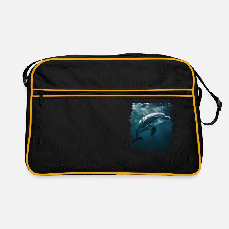 Dolphin Delfine Delfin Retro Tasche