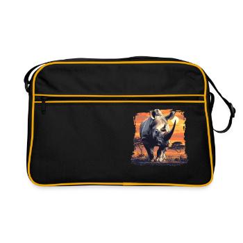 Rhino Rhinos Rhino - Retro Bag - black/gold - Front