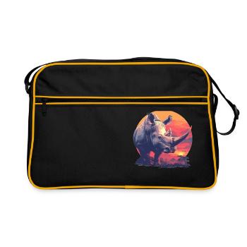 Rhino Rhinos Rhino - Retro Bag - black/gold - Front
