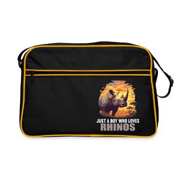 Rhino Rhinos Rhino - Retro Bag - black/gold - Front