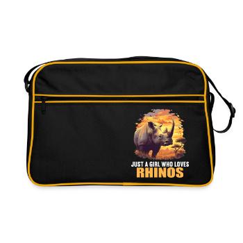 Rhino Rhinos Rhino - Retro Bag - black/gold - Front