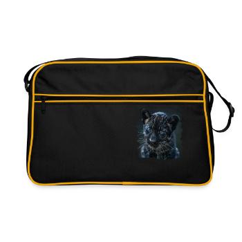 Panthers Panther - Retro Tasche - Schwarz/Gold - Vorne