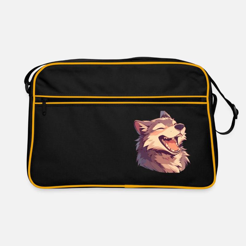 Loups Loup - Sac Retro - noir/or