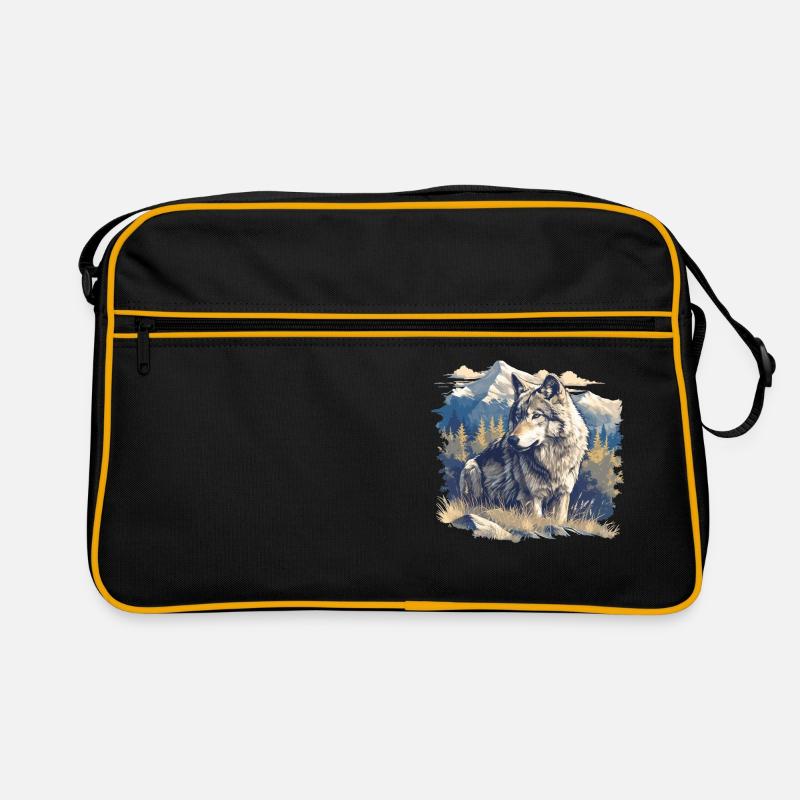 Wolves Wolf Retro Bag