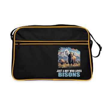 Bisons Bison - Retro Bag - black/gold - Front