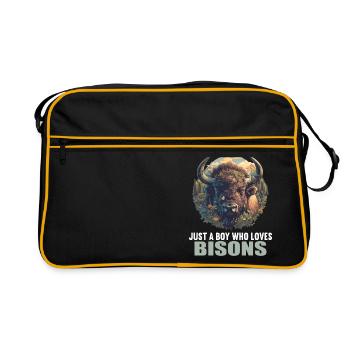 Bisons Bison - Retro Bag - black/gold - Front
