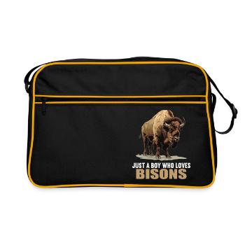 Bisons Bison - Retro Bag - black/gold - Front