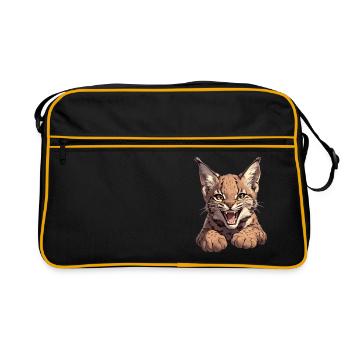 Bobcat's Bobcat, Bobcat, Bobcat, Bobcat, Lynx - Retro Bag - black/gold - Front