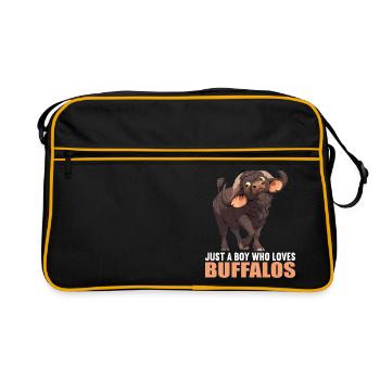 Buffalos Buffalo Büffel - Retro Tasche - Schwarz/Gold - Vorne