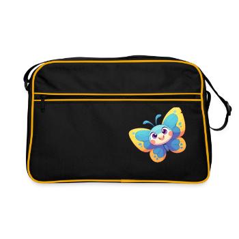 papillon papillons papillon papillon - Sac Retro - noir/or - Devant
