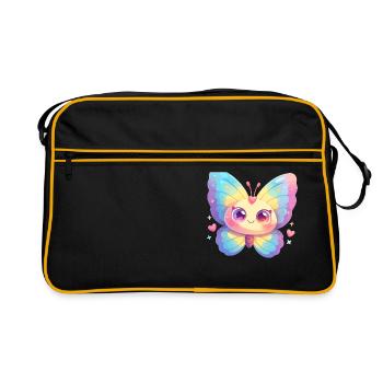 papillon papillons papillon papillon - Sac Retro - noir/or - Devant