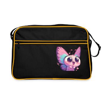 papillon papillons papillon papillon - Sac Retro - noir/or - Devant