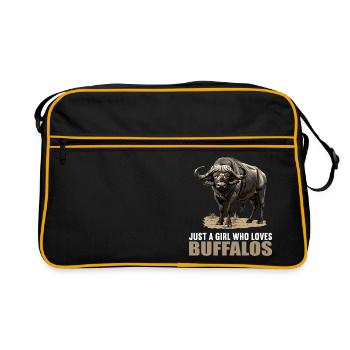 Buffalos Buffalo Büffel - Retro Tasche - Schwarz/Gold - Vorne