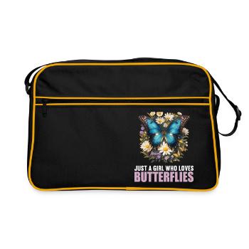 papillon papillons papillon papillon - Sac Retro - noir/or - Devant
