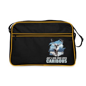 Caribou Karibus Karibu - Retro Tasche - Schwarz/Gold - Vorne